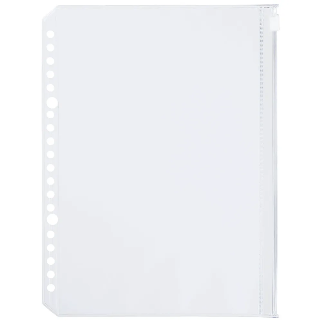 Maruman A5 Holder Leaf with a Zipper — side view
