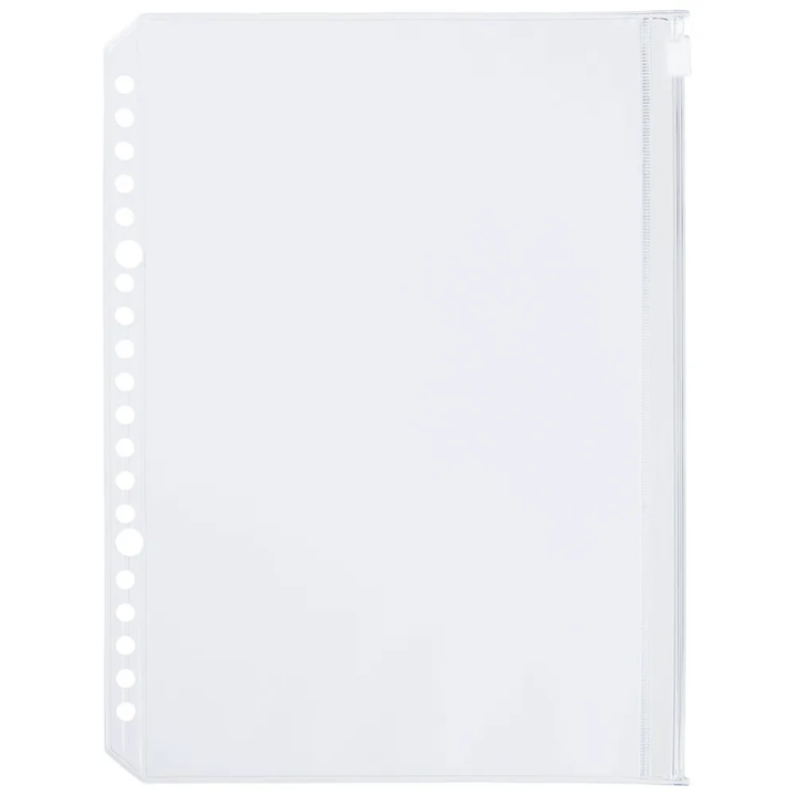 Maruman A5 Holder Leaf with a Zipper — side view