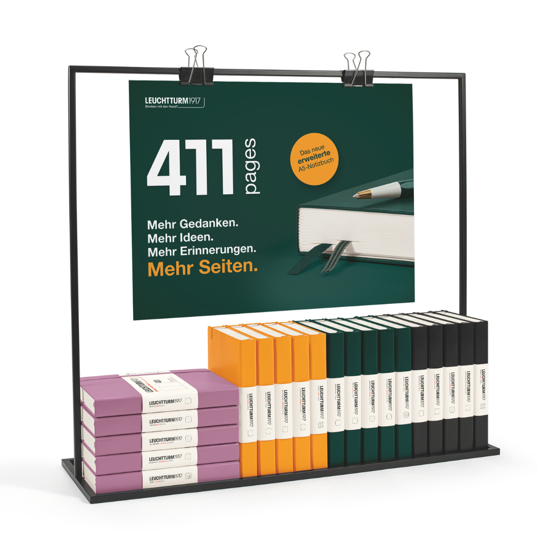 Leuchtturm1917 A5 Medium Hardcover Notebook (Thick, 411 Pages) in Dotted / Forest Green — Leuchtturm1917 notebook — quality writing journal with premium paper, at Cityluxe Singapore stationery store