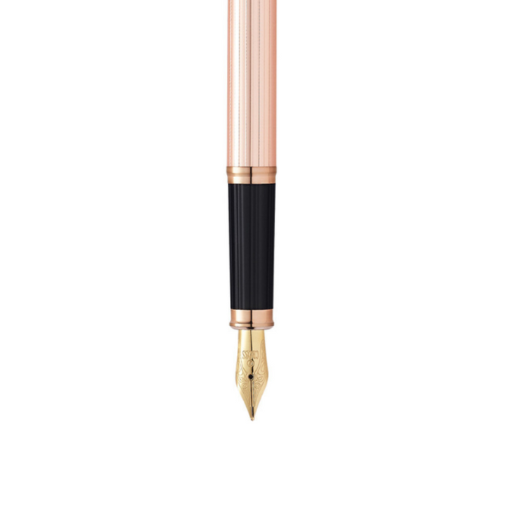 Cross Century II Fountain Pen in 14k Rose Gold — Cross fountain pen — precision nib writing instrument, at Cityluxe Singapore stationery store