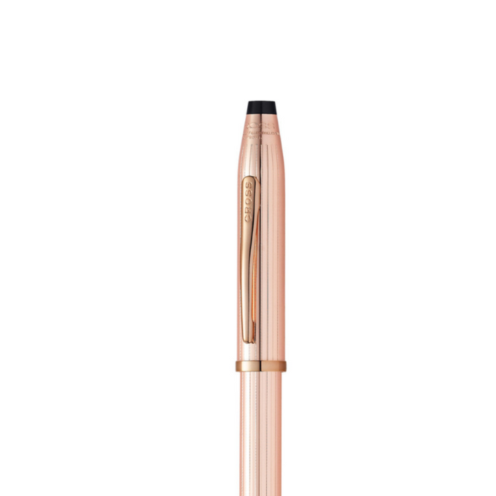 Cross Century II Fountain Pen in 14k Rose Gold — Cross fountain pen — precision nib writing instrument, at Cityluxe Singapore stationery store
