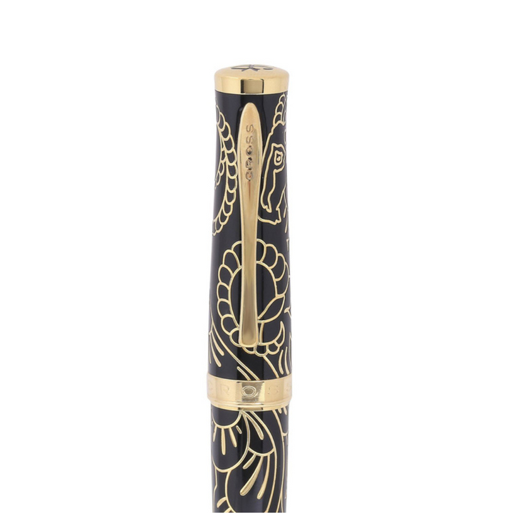 Cross Year Of The Goat Fountain Pen - Black Lacquer — with packaging