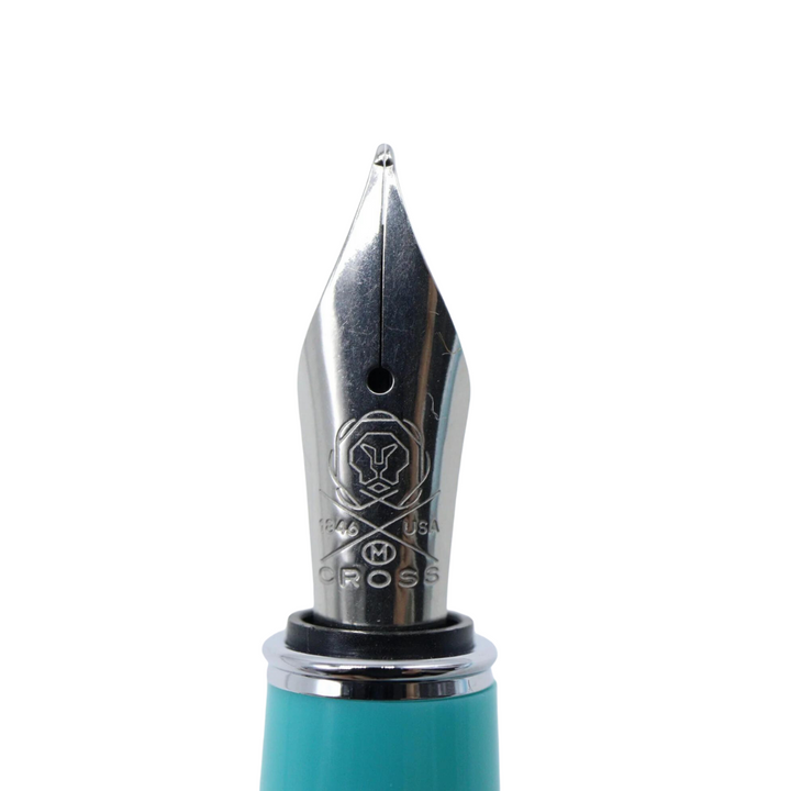 Cross Bailey Fountain Pen in Light Teal — Cross fountain pen — precision nib writing instrument, at Cityluxe Singapore stationery store