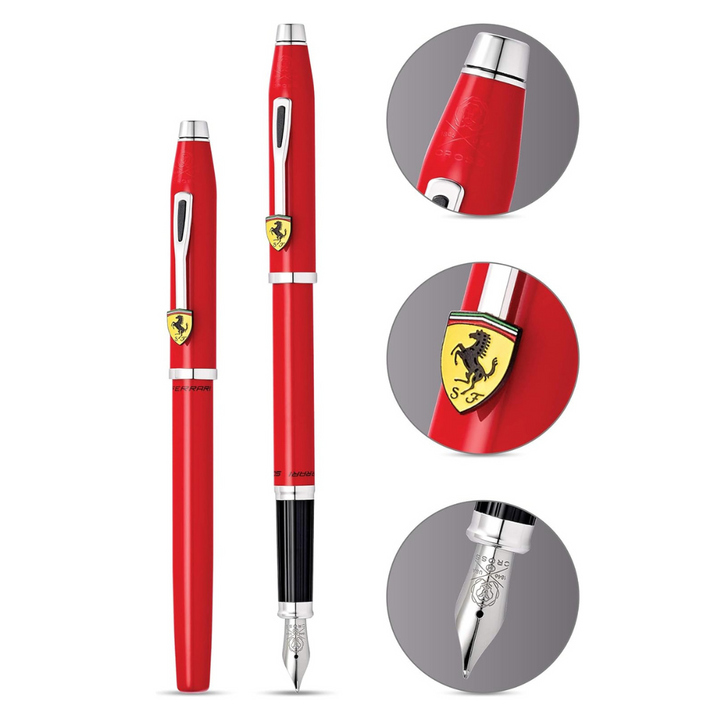 Cross Ferrari Century II Fountain Pen - Glossy Corsa Red Lacquer — with packaging