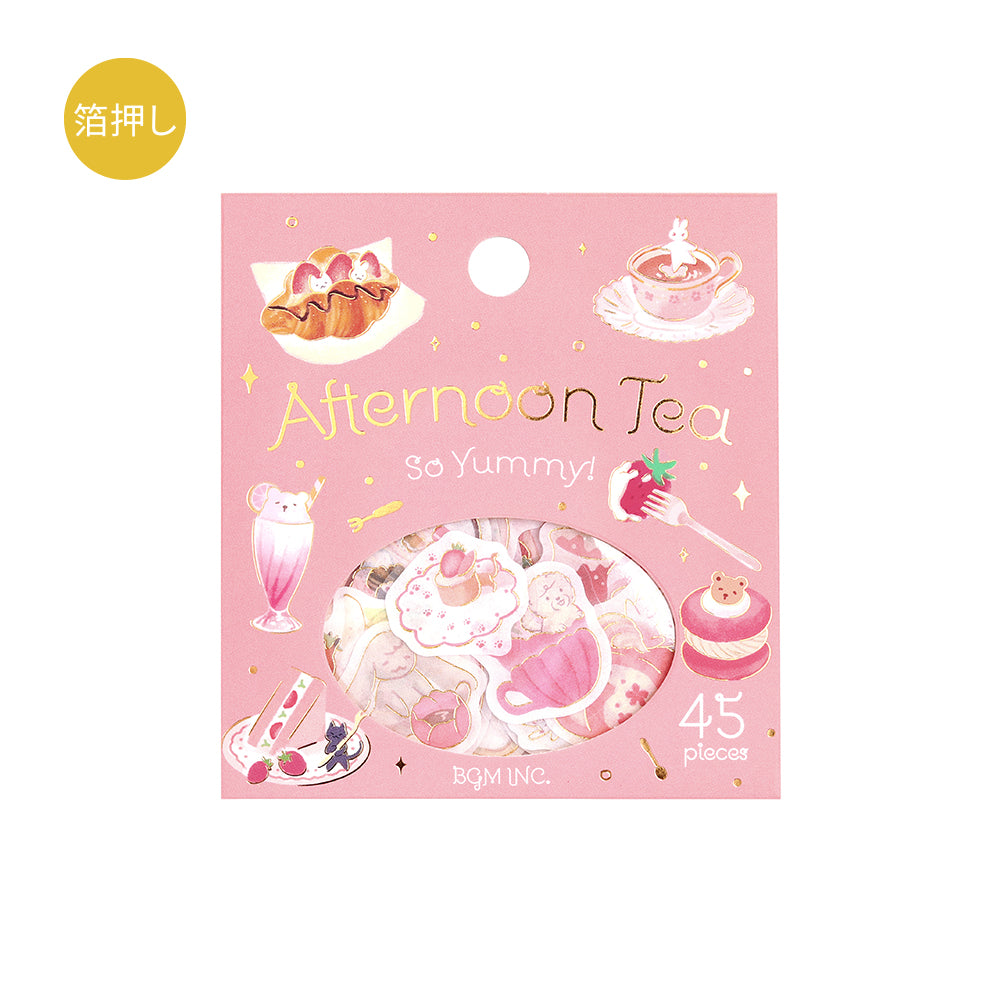 BGM Foil Stamping Flake Seal: Afternoon Tea Party - Let's Eat a Snack — side view