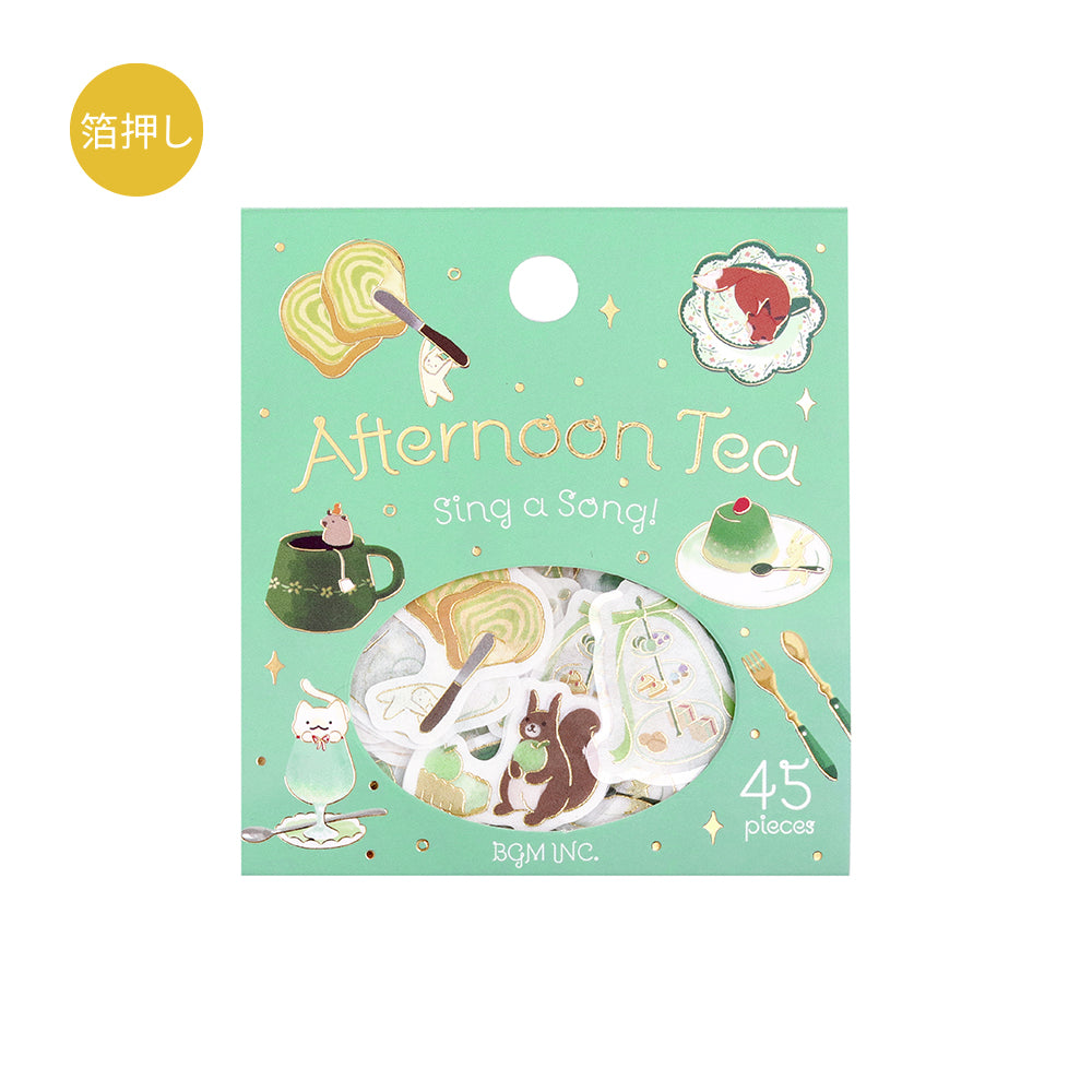 BGM Foil Stamping Flake Seal: Afternoon Tea Party - Let's Sing Together — side view