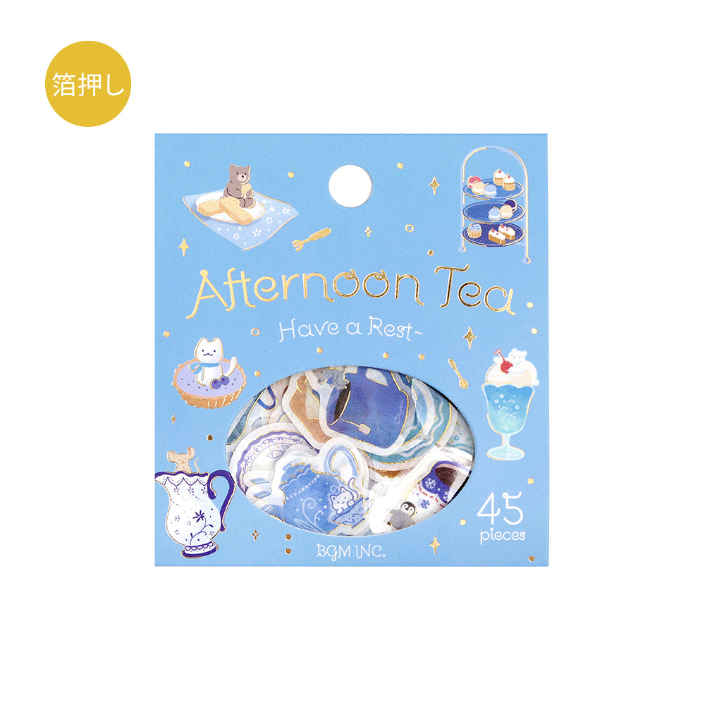 BGM Foil Stamping Flake Seal: Afternoon Tea Party - Let's Take a Breath — side view