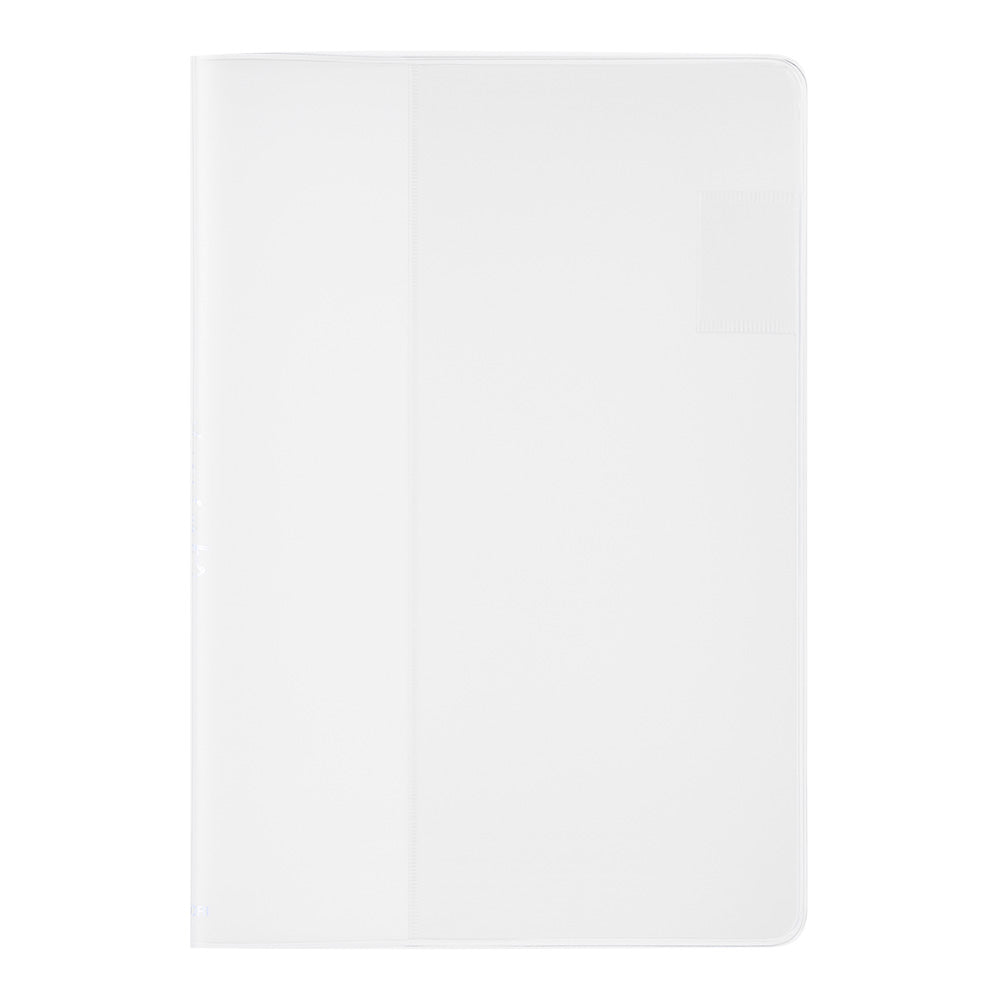 Midori Yuru Log Notebook Cover <B6> - PVC — open spread