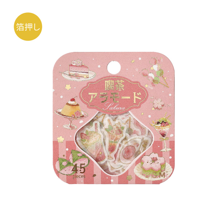 BGM Sakura Limited Flake Seal: Cafe Ala Mode - Cherry Blossoms — side view