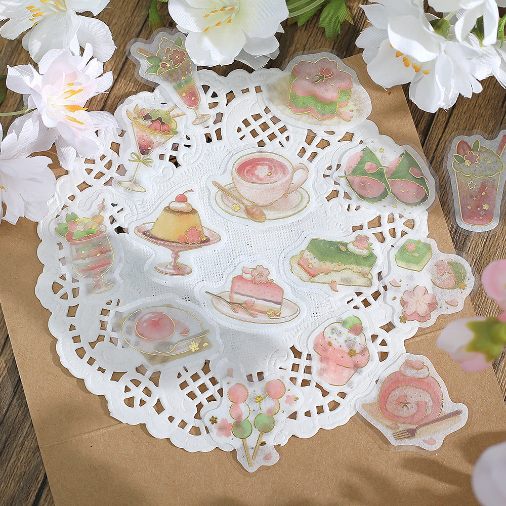 BGM Sakura Limited Flake Seal: Cafe Ala Mode - Cherry Blossoms — in use
