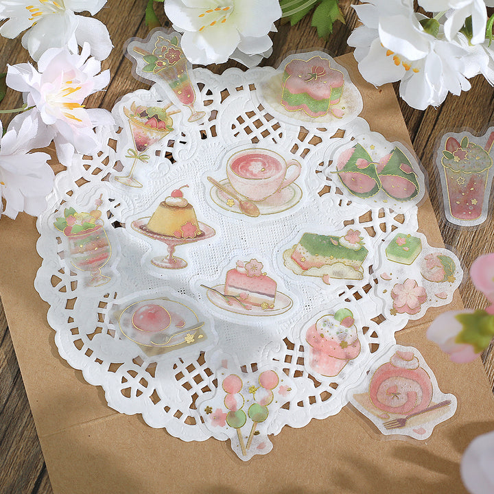 BGM Sakura Limited Flake Seal: Cafe Ala Mode - Cherry Blossoms — in use