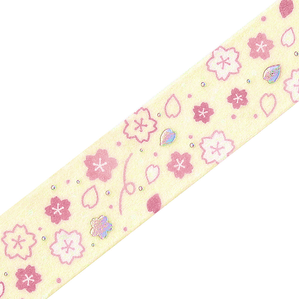 BGM Sakura Limited Masking Tape: Sakura - Cherry Blossoms Dance — pattern detail