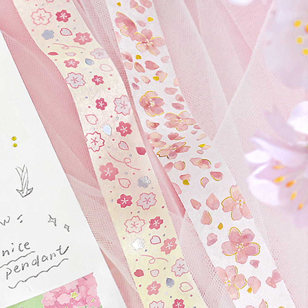 BGM Sakura Limited Masking Tape: Sakura - Cherry Blossoms Dance — with packaging