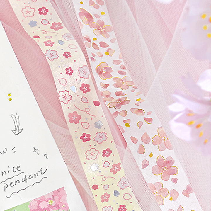 BGM Sakura Limited Masking Tape: Sakura - Cherry Blossoms Dance — with packaging
