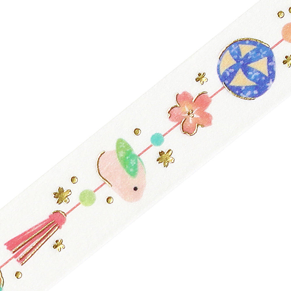 BGM Sakura Limited Masking Tape: Sakura - Hanging Ornaments — pattern detail