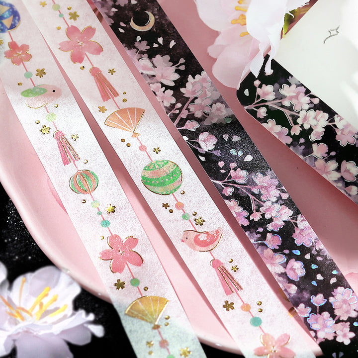 BGM Sakura Limited Masking Tape: Sakura - Hanging Ornaments — with packaging