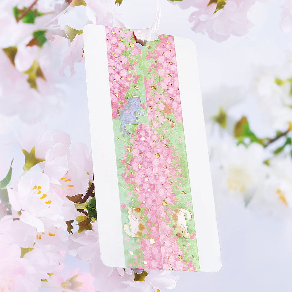 BGM Sakura Limited Masking Tape: Sakura - Sunbathing in the Sun — applied on surface