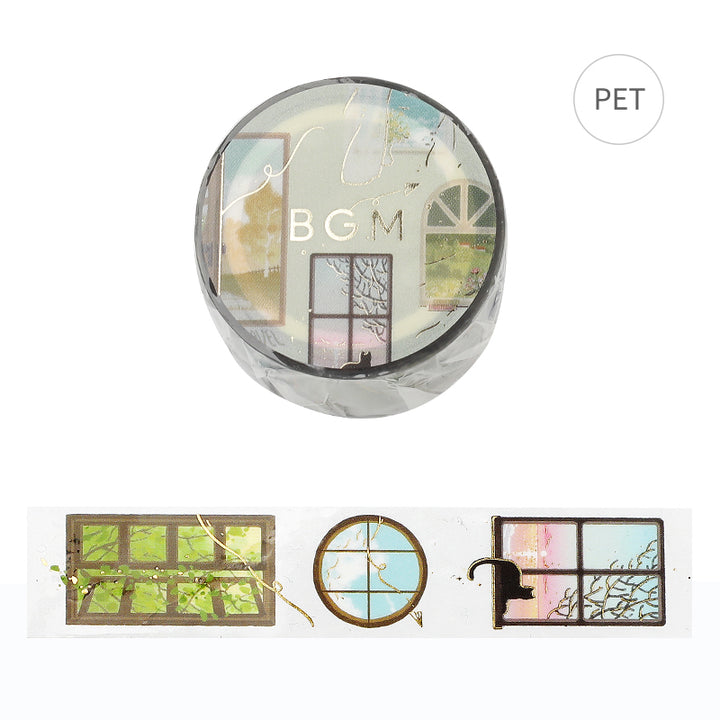 BGM Foil Stamping Clear Tape: Life - Window Scenery — roll front