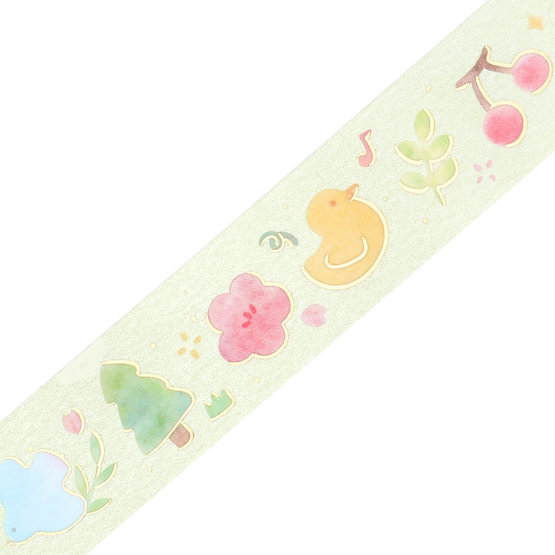 BGM Foil Stamping Clear Tape: Life - Melody — pattern detail