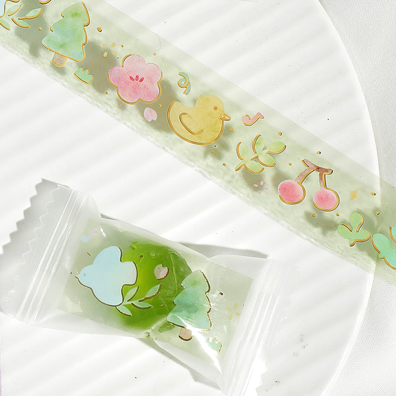 BGM Foil Stamping Clear Tape: Life - Melody — applied on surface