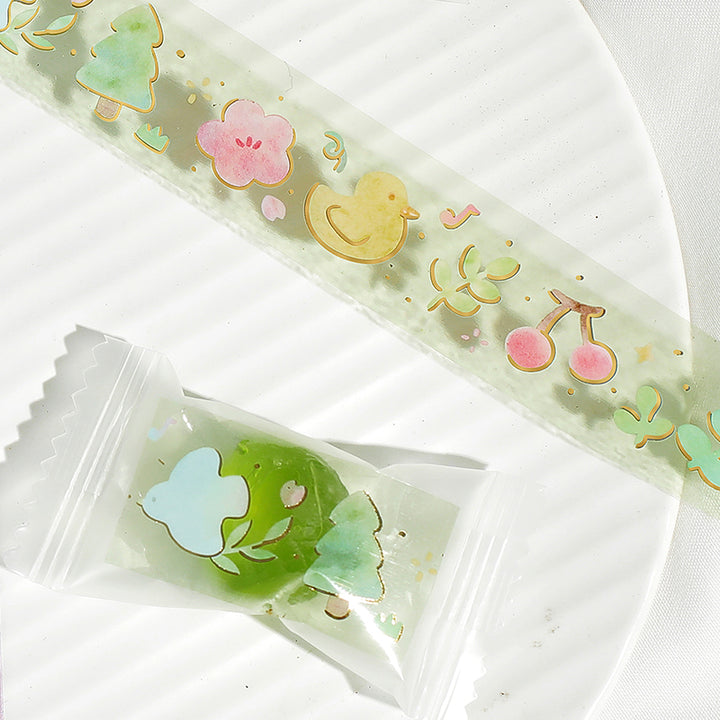 BGM Foil Stamping Clear Tape: Life - Melody — applied on surface