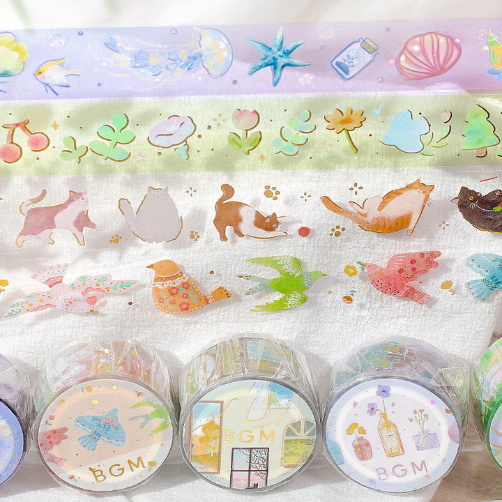BGM Foil Stamping Clear Tape: Life - Melody — with packaging