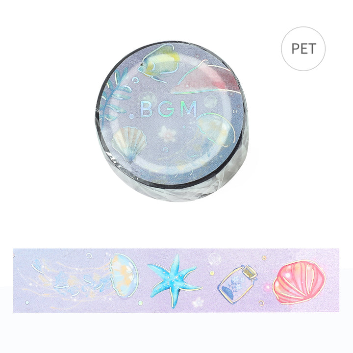 BGM Foil Stamping Clear Tape: Life - Ocean — roll front