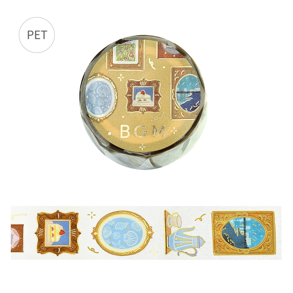 BGM Foil Stamping Clear Tape: Life - Decorative Painting — roll front