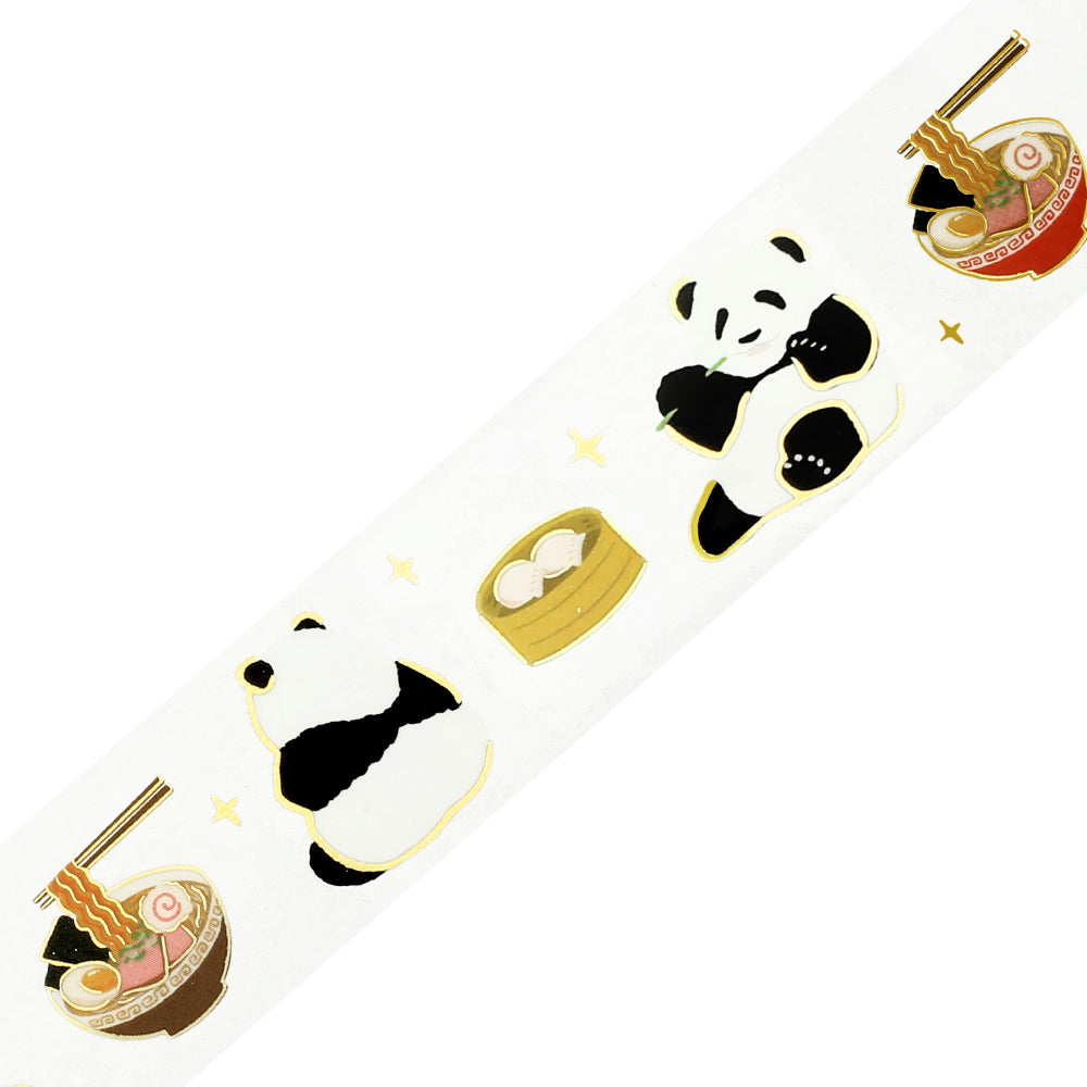 BGM Foil Stamping Clear Tape: Life - Panda Chinese — pattern detail