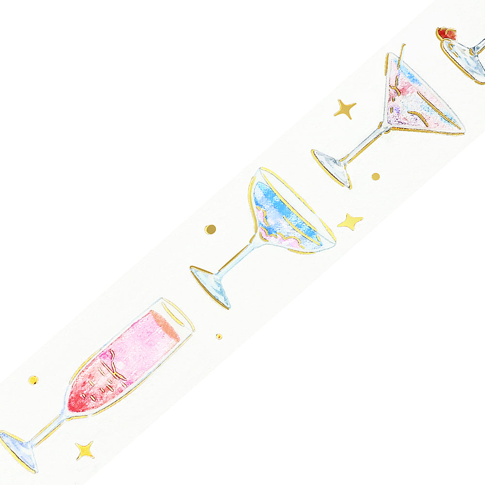 BGM Foil Stamping Clear Tape: Life - Cocktail in the Sky — pattern detail