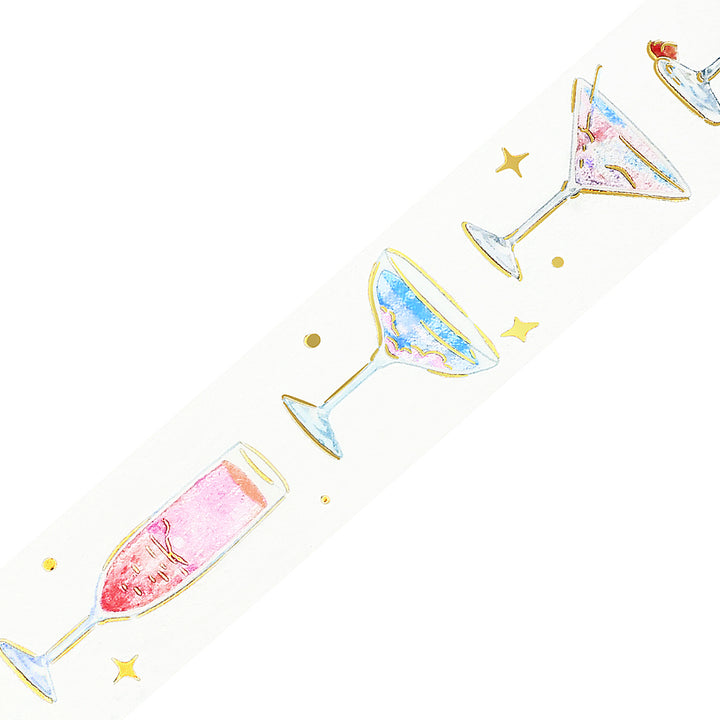 BGM Foil Stamping Clear Tape: Life - Cocktail in the Sky — pattern detail