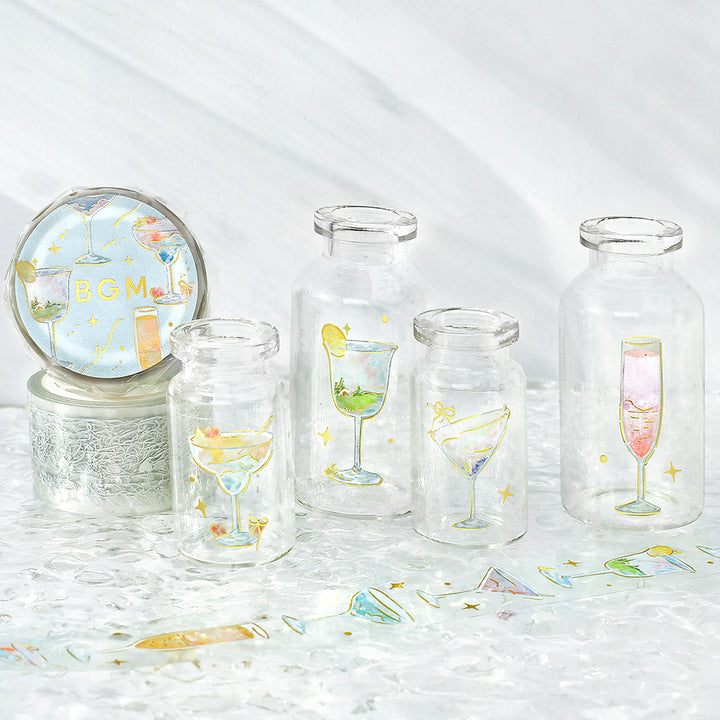 BGM Foil Stamping Clear Tape: Life - Cocktail in the Sky — with packaging