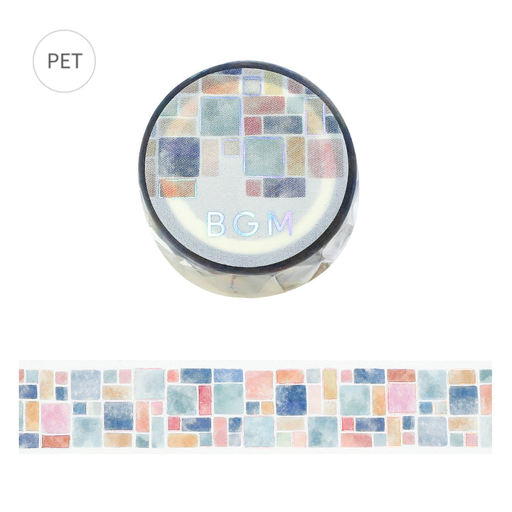BGM Foil Stamping Clear Tape: Life - Tile Pattern — roll front
