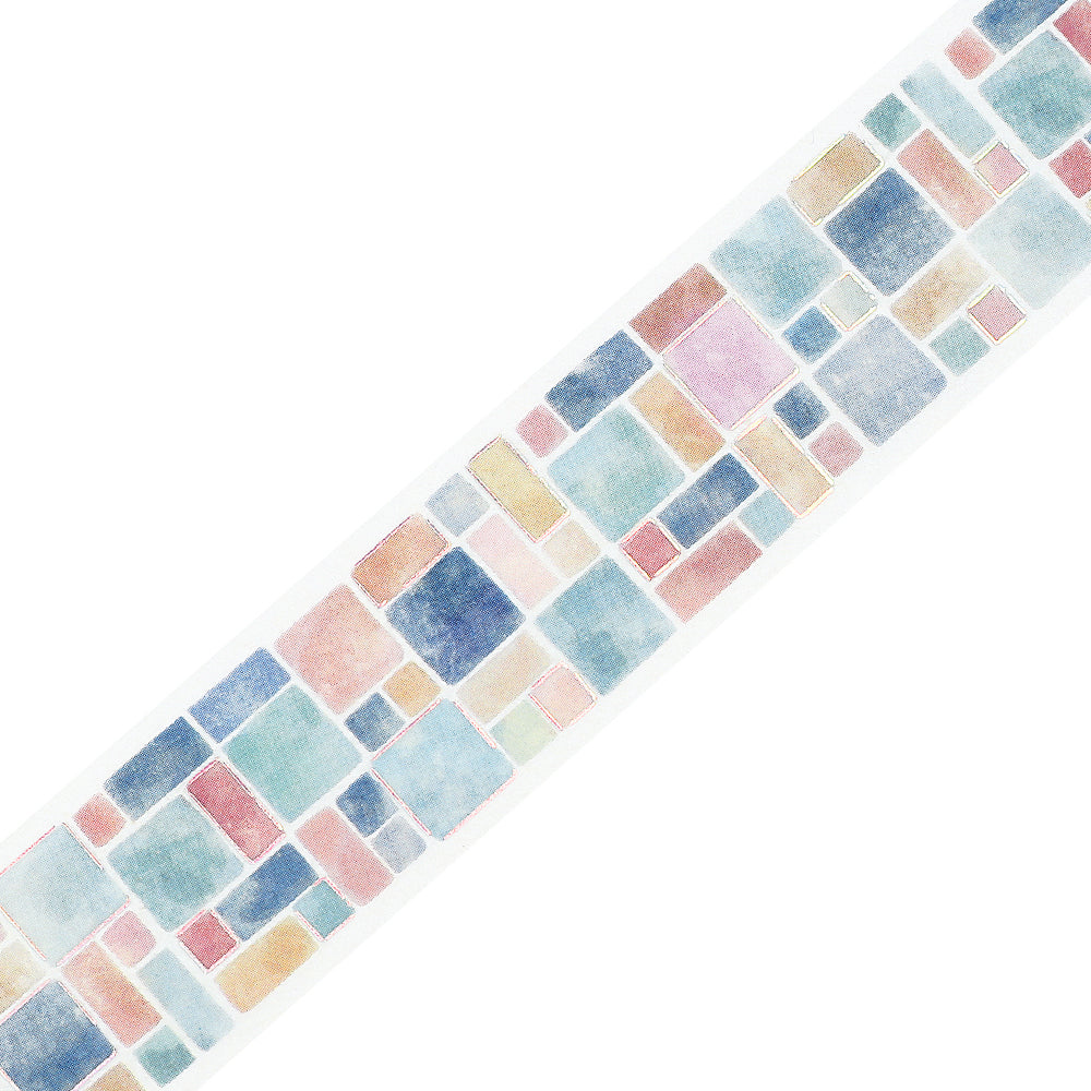 BGM Foil Stamping Clear Tape: Life - Tile Pattern — pattern detail
