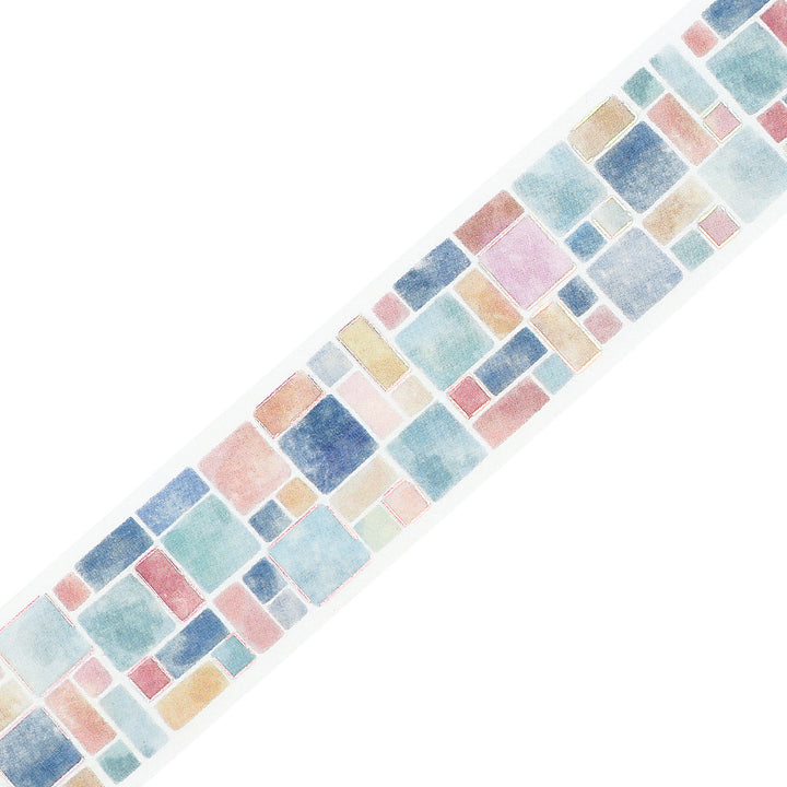 BGM Foil Stamping Clear Tape: Life - Tile Pattern — pattern detail