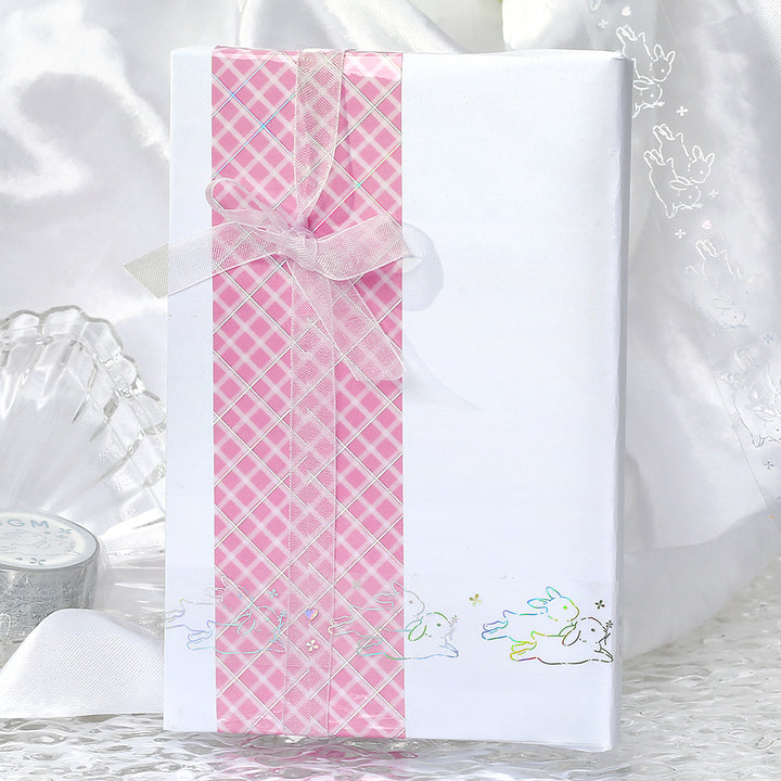 BGM Foil Stamping Clear Tape: Life - Pink Lattice — with packaging