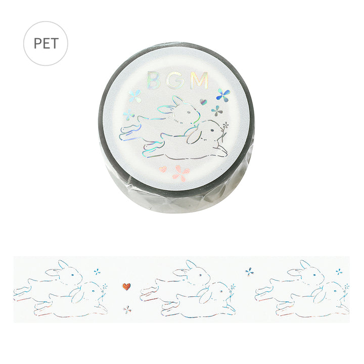 BGM Foil Stamping Clear Tape: Life - Bunny — roll front