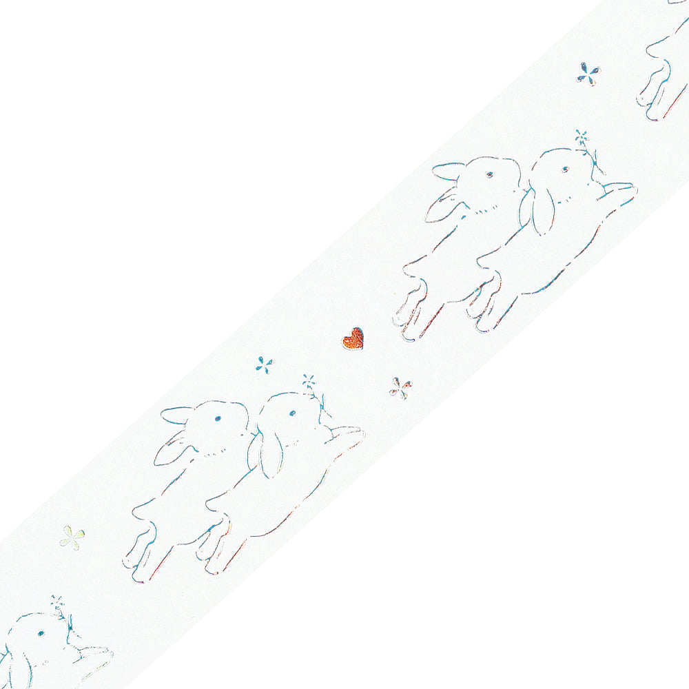BGM Foil Stamping Clear Tape: Life - Bunny — pattern detail