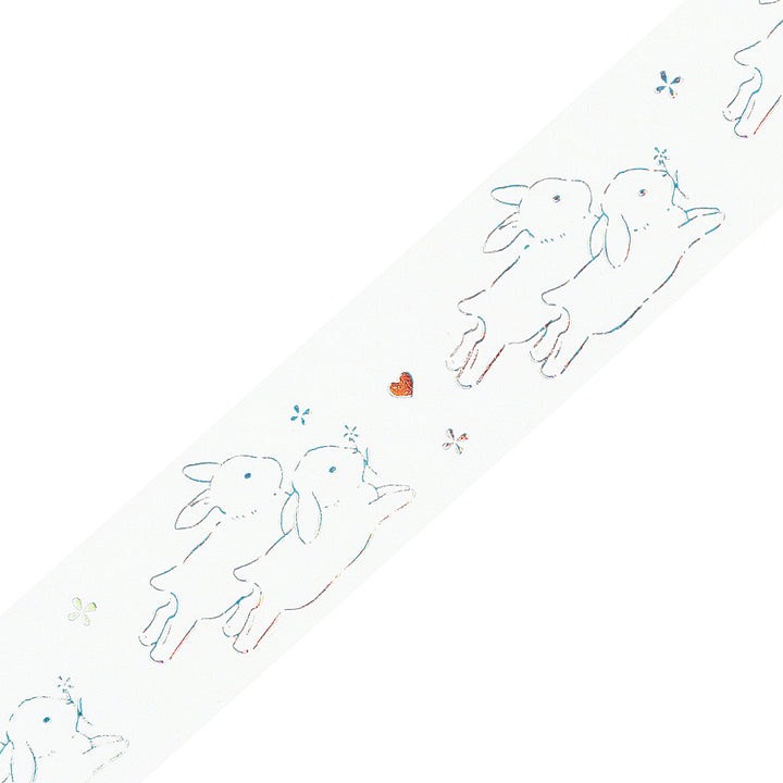 BGM Foil Stamping Clear Tape: Life - Bunny — pattern detail