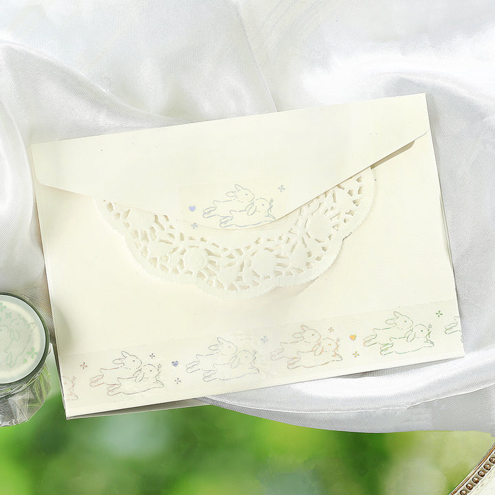 BGM Foil Stamping Clear Tape: Life - Bunny — with packaging
