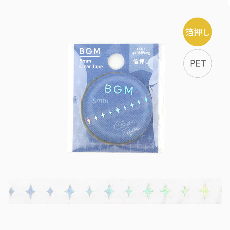 (DC) BGM Clear Tape - Little Star — roll front