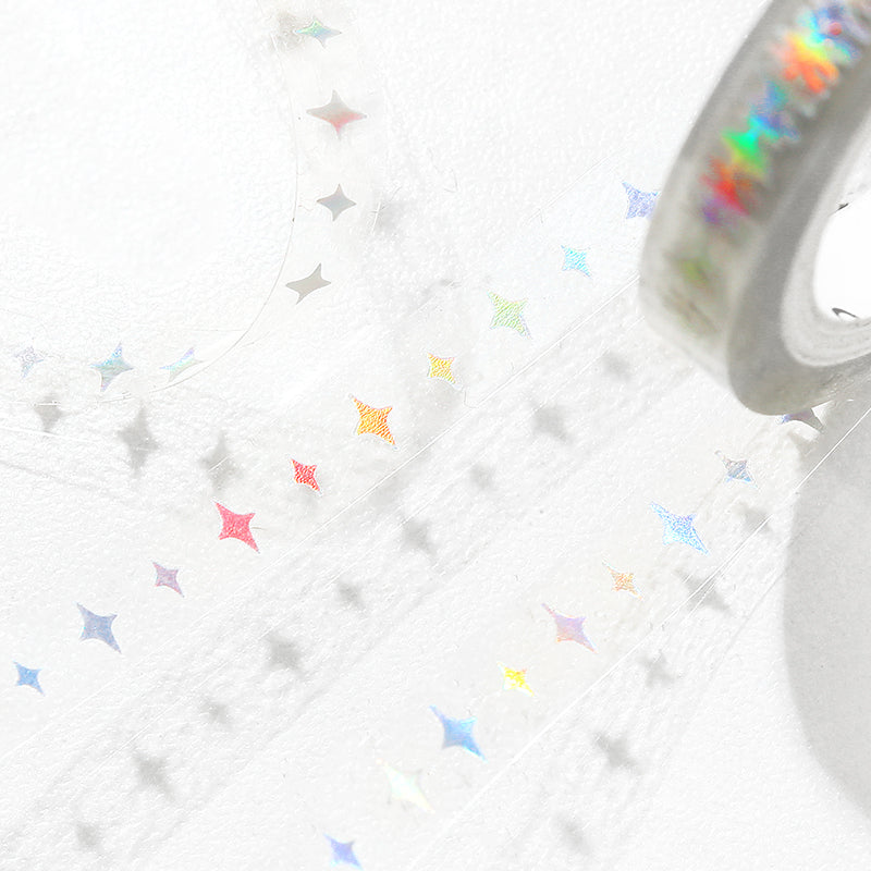 (DC) BGM Clear Tape - Little Star — applied on surface