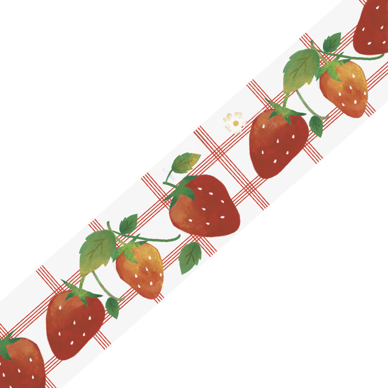 BGM Clear Tape: Cafe Alamode - Strawberry — pattern detail