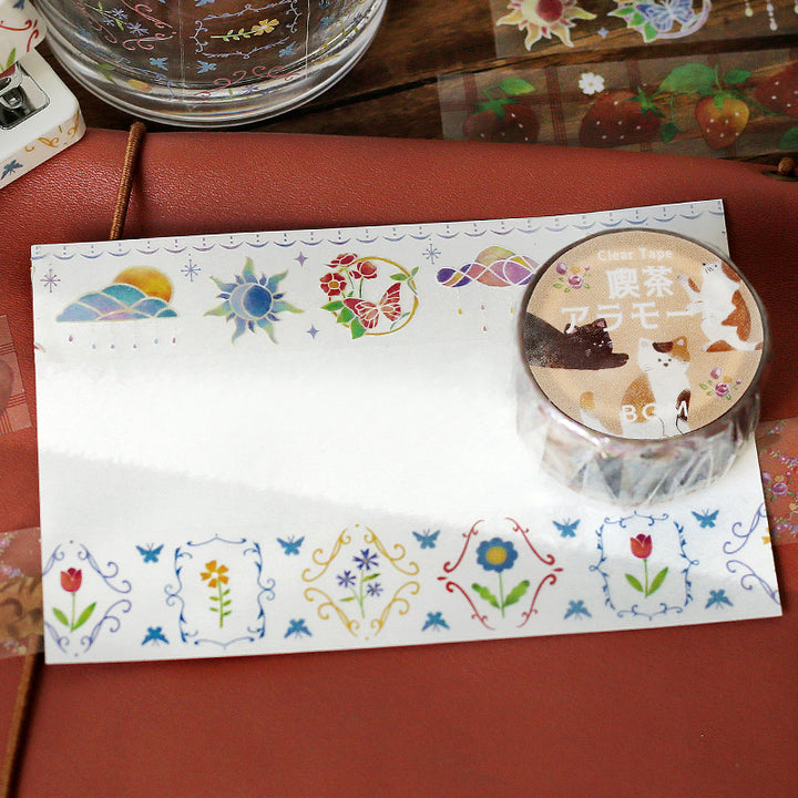 BGM Clear Tape: Cafe Alamode - Hana — applied on surface
