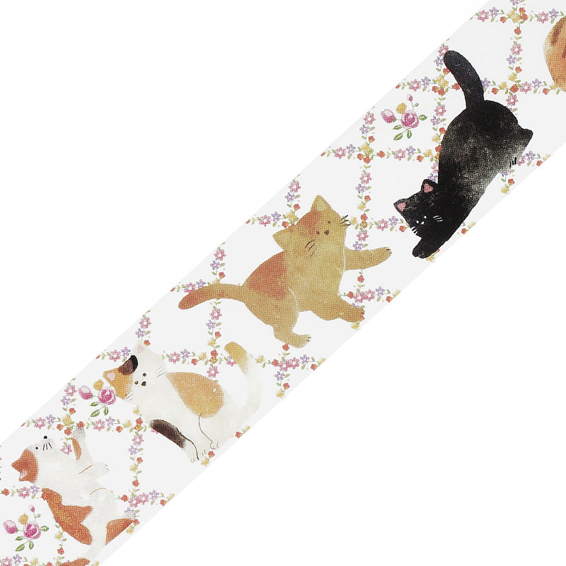 BGM Clear Tape: Cafe Alamode - Cat — pattern detail