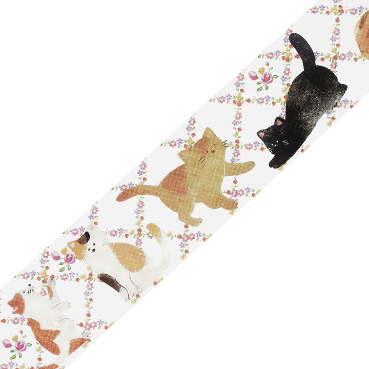 BGM Clear Tape: Cafe Alamode - Cat — pattern detail