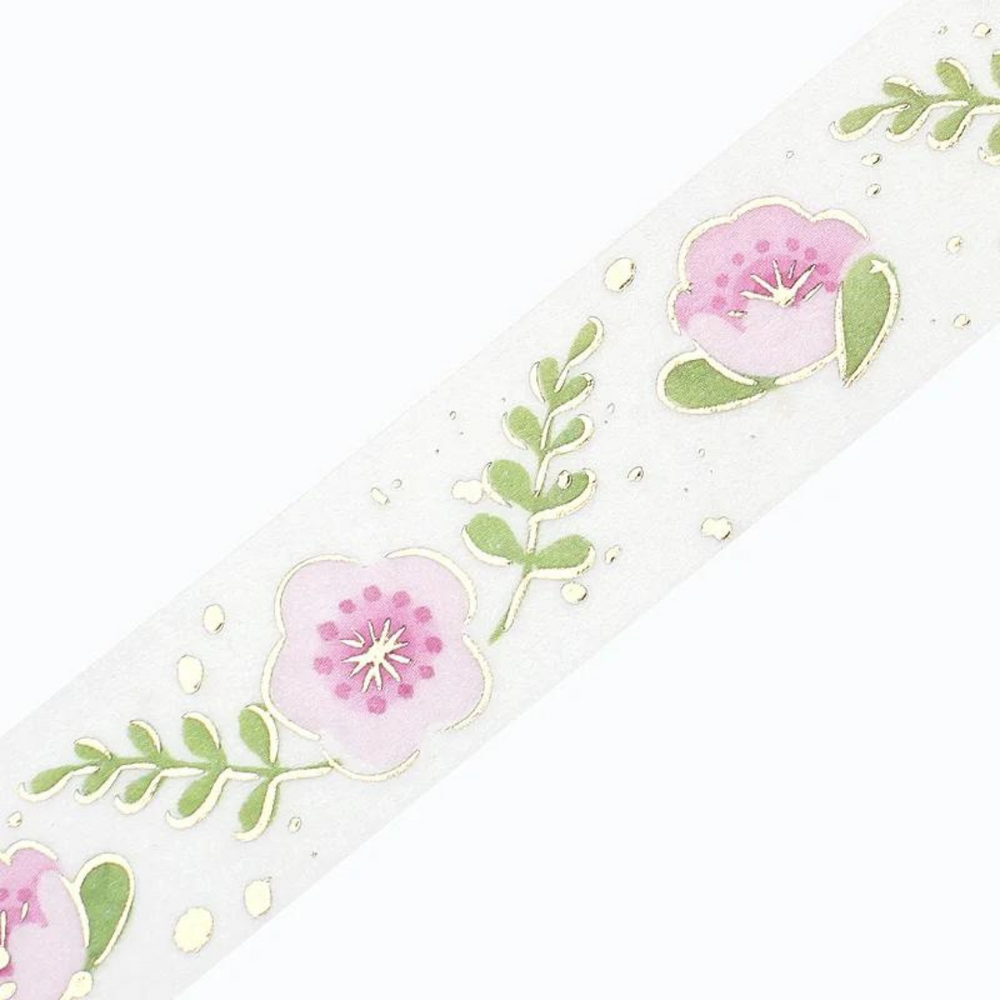 BGM Foil Stamping Masking Tape: Life - Cute Flower — pattern detail