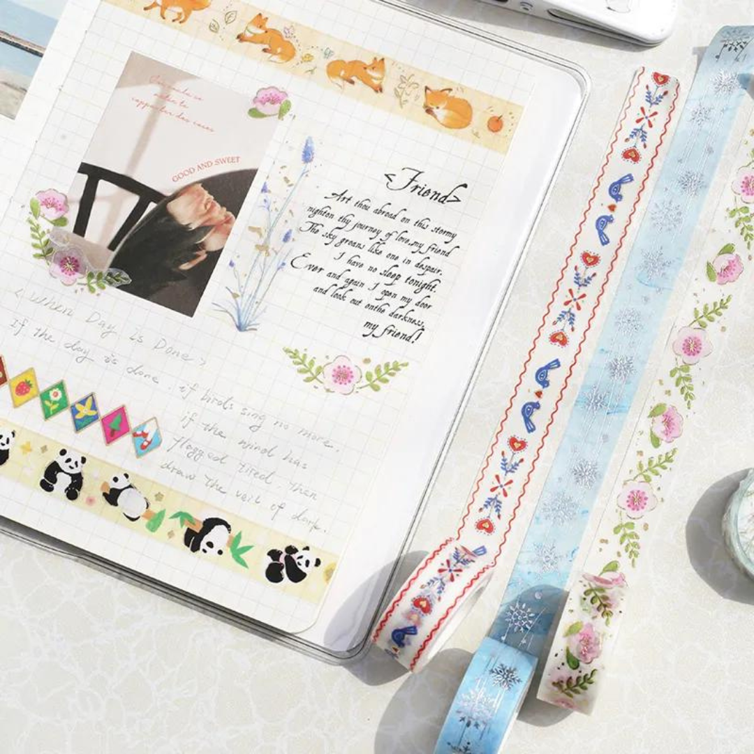 BGM Foil Stamping Masking Tape: Life - Cute Flower — with packaging