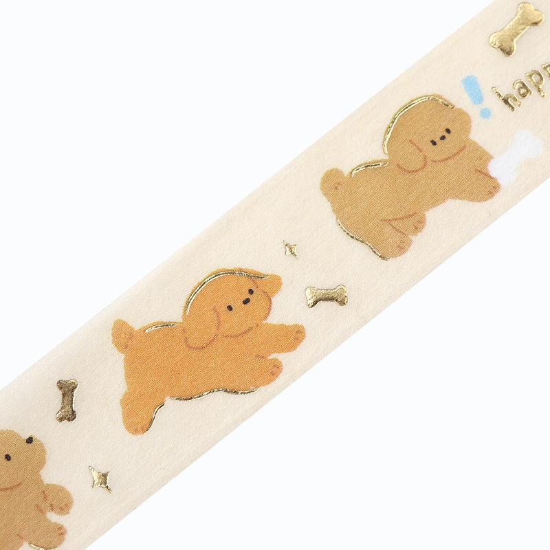 BGM Foil Stamping Masking Tape - Puppy — pattern detail