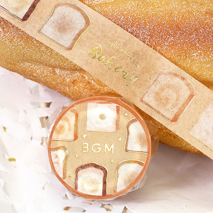 BGM Foil Stamping Masking Tape - Toast Everyday — with packaging